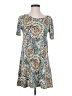Veronica M. Paisley Teal Casual Dress Size XS - photo 1