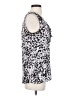 Banana Republic 100% Polyester Polka Dots Silver Sleeveless Blouse Size S - photo 4