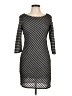Aqua Chevron-herringbone Gray Casual Dress Size L - photo 1