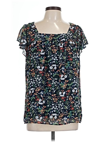 Allegra K Short Sleeve Blouse (view 1)