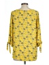 Papermoon 100% Polyester Yellow 3/4 Sleeve Blouse Size L - photo 2