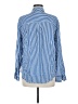 Stitch Fix 100% Rayon Stripes Blue Long Sleeve Button-Down Shirt Size M - photo 2