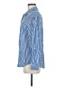 Stitch Fix 100% Rayon Stripes Blue Long Sleeve Button-Down Shirt Size M - photo 5