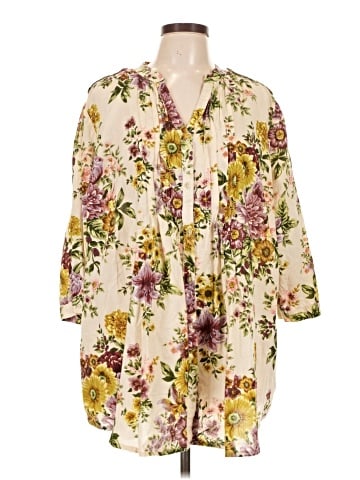 Denim 24/7 3/4 Sleeve Blouse (view 1)