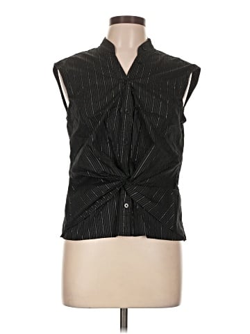 White House Black Market Sleeveless Button-Down Shirt (view 1)