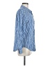Stitch Fix 100% Rayon Stripes Blue Long Sleeve Button-Down Shirt Size M - photo 4