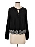 Tularosa 100% Rayon Black Long Sleeve Blouse Size XS - photo 1
