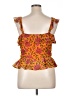 Veronica Beard 100% Silk Orange Sleeveless Silk Top Size 14 - photo 2