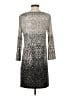 Tibi Animal Print Ombre Solid Silver Cocktail Dress Size S - photo 2