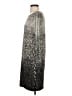 Tibi Animal Print Ombre Solid Silver Cocktail Dress Size S - photo 5