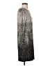 Tibi Animal Print Ombre Solid Silver Cocktail Dress Size S - photo 4