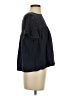 J.Crew 100% Cotton Black Short Sleeve Blouse Size S - photo 4