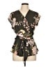 Ann Taylor LOFT Floral Brown Kimono Size L - photo 1