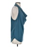 Kenar Teal Sleeveless Blouse Size S - photo 4