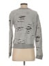 Sweet Romeo Metallic Silver Pullover Sweater Size S - photo 2