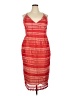 ASOS 100% Polyester Red Cocktail Dress Size 18 - photo 1