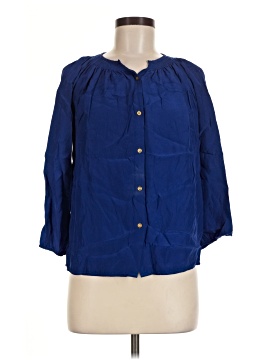 Line & Dot 3/4 Sleeve Button Down Shirt