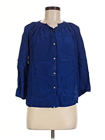 Line & Dot 3/4 Sleeve Button-Down Shirt (view 1)