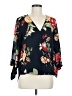 West Kei 100% Polyester Black 3/4 Sleeve Blouse Size M - photo 1