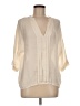 Joie 100% Silk Ivory 3/4 Sleeve Silk Top Size M - photo 1