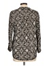 DressBarn Paisley Black Long Sleeve Blouse Size L - photo 2