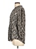 DressBarn Paisley Black Long Sleeve Blouse Size L - photo 5