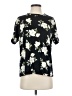 Flora Nikrooz Floral Black Short Sleeve T-Shirt Size S - photo 1