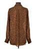Current/Elliott 100% Polyester Animal Print Brown Long Sleeve Blouse Size Sm (1) - photo 2