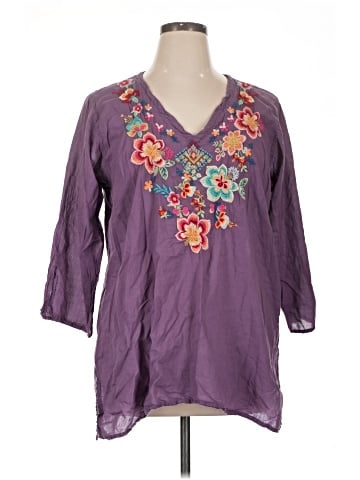 Johnny Was 3/4 Sleeve Blouse (view 1)