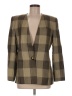 Le Suit 100% Viscose Plaid Brown Blazer Size 8 - photo 1