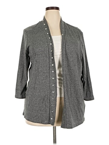 Rafaella 3/4 Sleeve Button-Down Shirt (view 1)