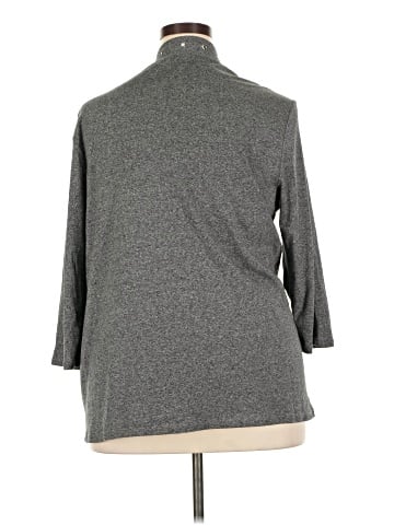 Rafaella 3/4 Sleeve Button-Down Shirt (view 2)