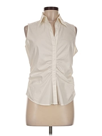 New York & Company Sleeveless Button-Down Shirt (view 1)