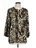 JM Collection 100% Polyester Animal Print Gold 3/4 Sleeve Blouse Size L - photo 1