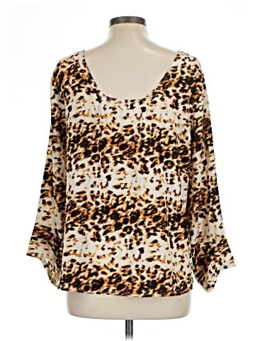 Rose + Olive Long Sleeve Blouse (view 2)
