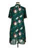 Worthington 100% Polyester Floral Teal Casual Dress Size 16 (tall) - photo 2