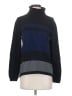 Karen Scott 100% Cotton Color Block Blue Turtleneck Sweater Size S - photo 1