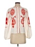 Zara 100% Polyester Ivory 3/4 Sleeve Blouse Size XS - photo 1