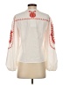 Zara 100% Polyester Ivory 3/4 Sleeve Blouse Size XS - photo 2