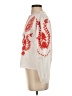 Zara 100% Polyester Ivory 3/4 Sleeve Blouse Size XS - photo 5
