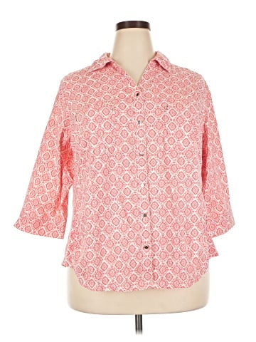 Coral Bay 3/4 Sleeve Button-Down Shirt (view 1)