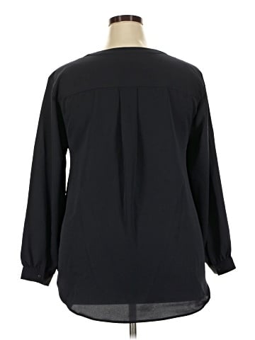 Lands' End 3/4 Sleeve Blouse (view 2)