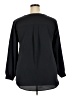 Lands' End 100% Polyester Black 3/4 Sleeve Blouse Size 18 - photo 2
