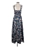 CAbi 100% Polyester Print Blue Casual Dress Size 2 - photo 2
