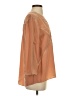 BCBGMAXAZRIA 100% Silk Orange 3/4 Sleeve Silk Top Size S - photo 4