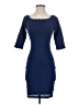 Bebe Solid Blue Cocktail Dress Size S - photo 1