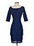 Bebe Solid Blue Cocktail Dress Size S - photo 2