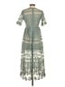 Eri + Ali 100% Polyester Green Casual Dress Size XS - photo 2