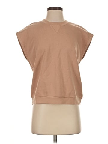 Madewell (Re)sourced Cotton Short-Sleeve Relaxed Sweatshirt (view 1)