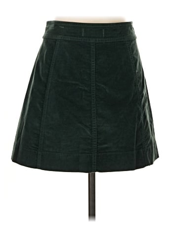 Madewell Velveteen A-Line Mini Skirt: Button-Front Edition (view 2)